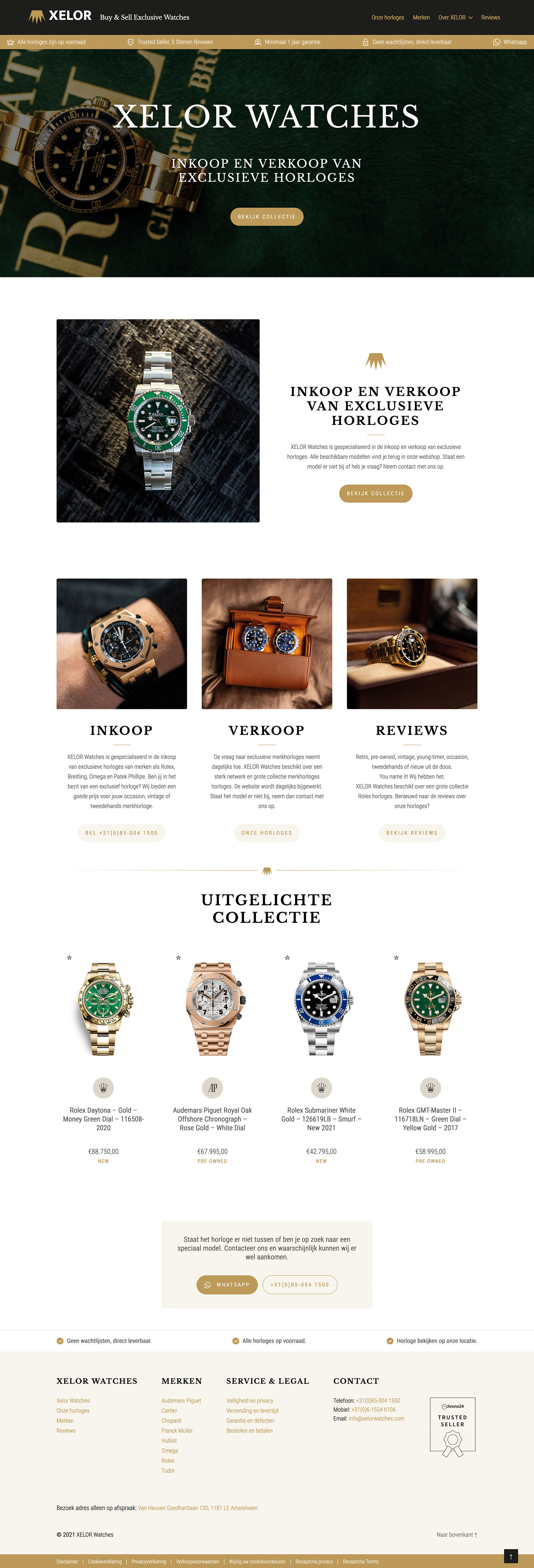 Xelor Watches Website